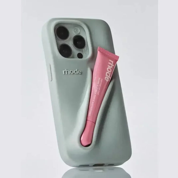 LuxeLoop - Custodia in Silicone per iPhone con Portarossetto