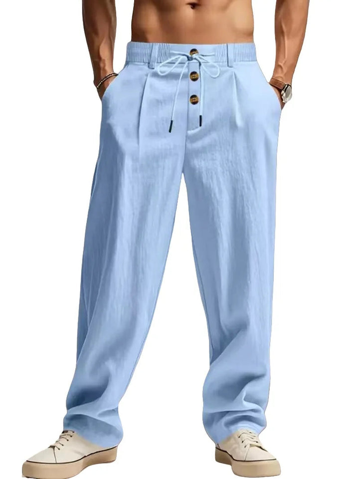 Gencio - Pantaloni Comodi in Lino