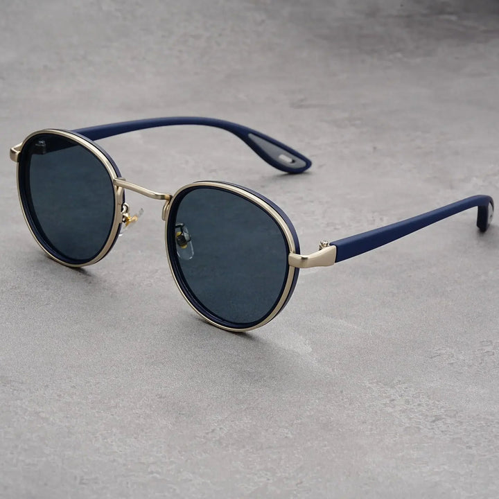 NoirGlow - Occhiali da Sole Circolari Luxe Eclipse