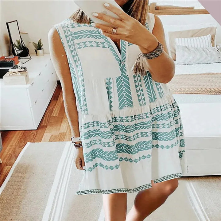 Lylah - Elegante Abito Estivo Con Stampa