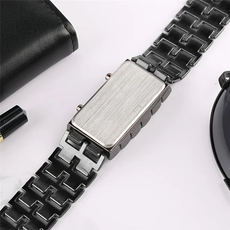 Veltrix - Orologio Con Display Digitale in Acciaio Inossidabile