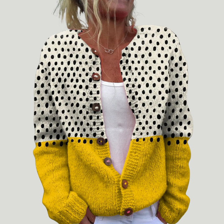 Arleane - Comodo Cardigan Lavorato a Maglia