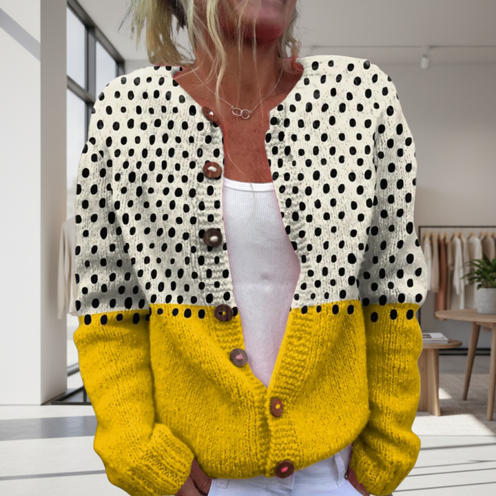 Arleane - Comodo Cardigan Lavorato a Maglia