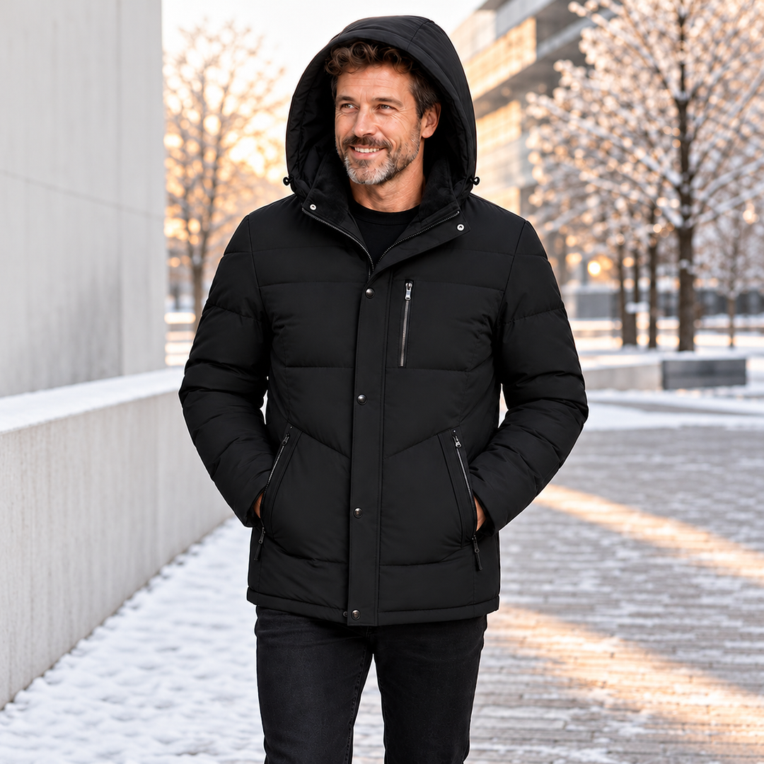 Jahsiah - Cappotto Invernale Foderato in Pile