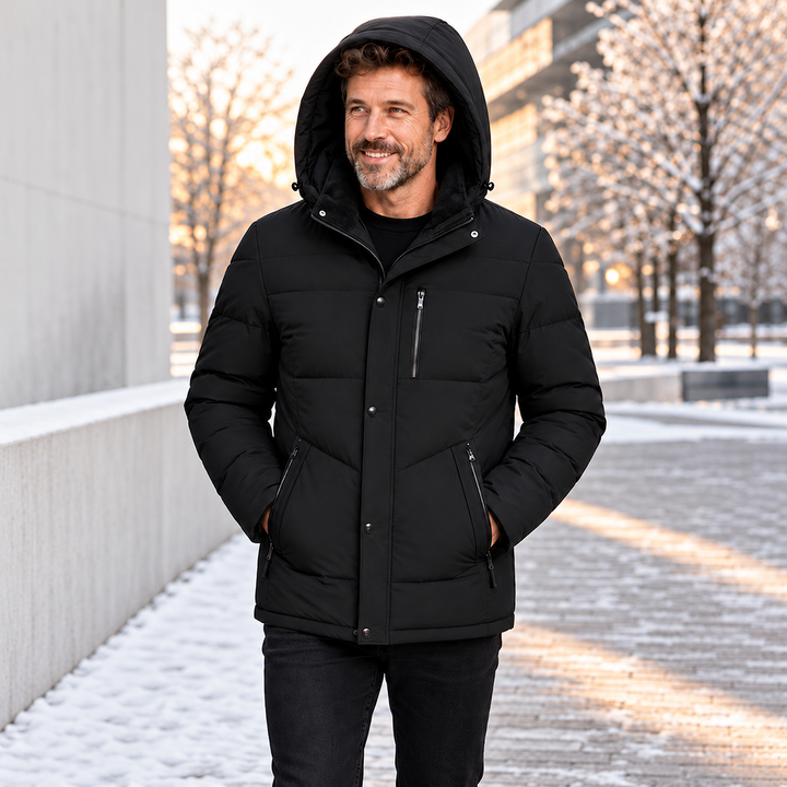 Jahsiah - Cappotto Invernale Foderato in Pile