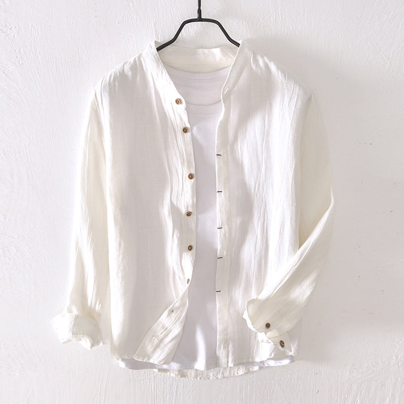 Murilo - Camicia Di Lino a Maniche Lunghe