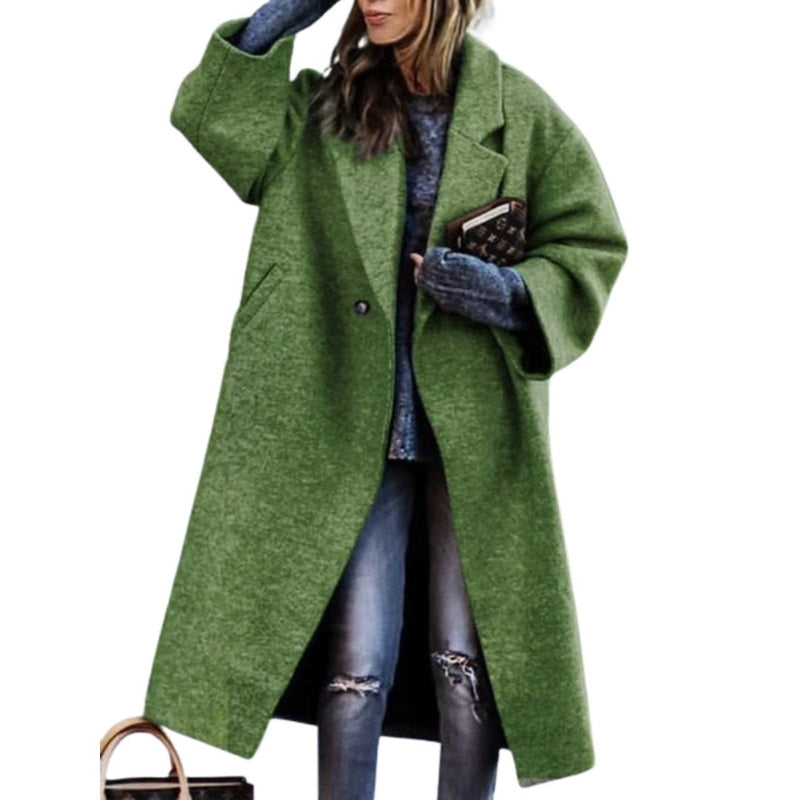 Orsolya - Cappotto Stampato a Maniche Lunghe Con Tasche