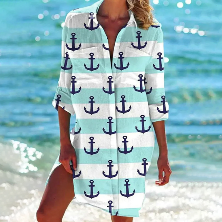 Elisabeta - Abito Elegante Con Motivo Grafico