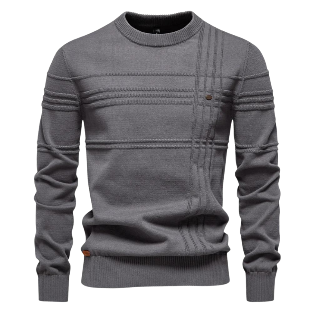 Maziarz - Elegante Maglione Con Motivo a Scacchi