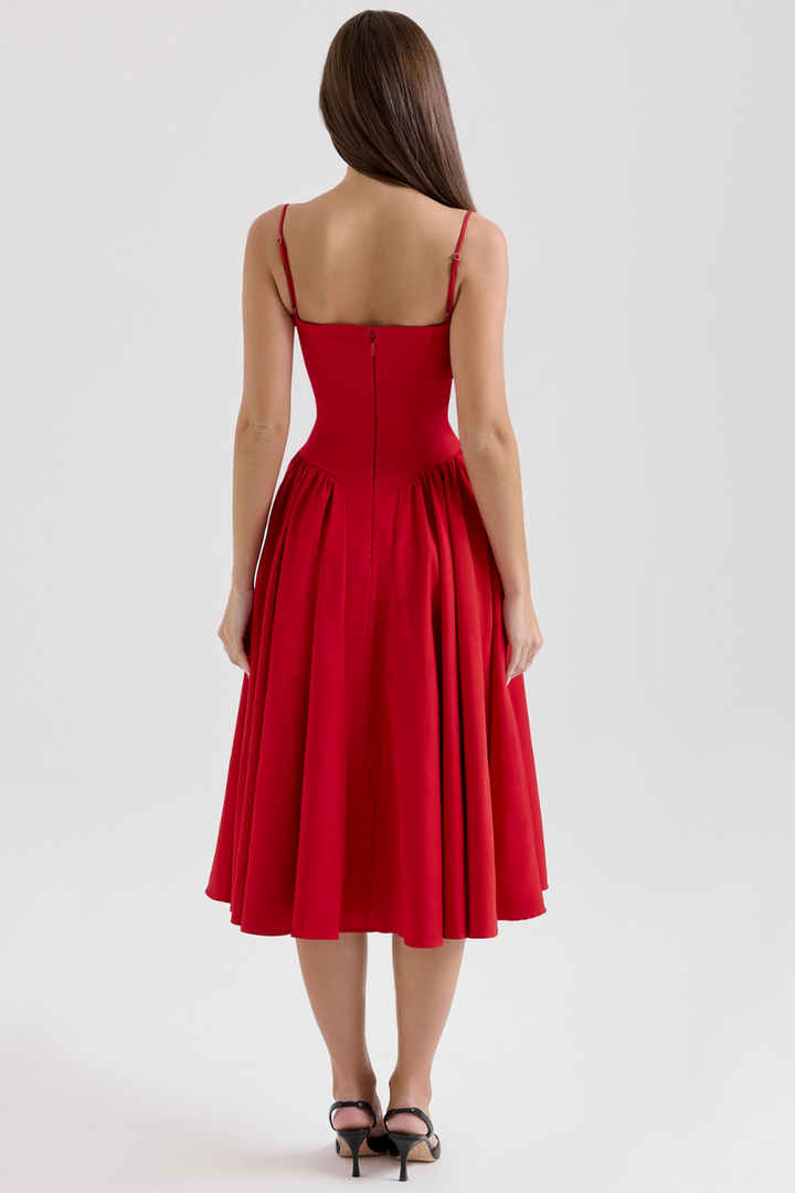 Maissa - Abito Midi Elegante Senza Maniche