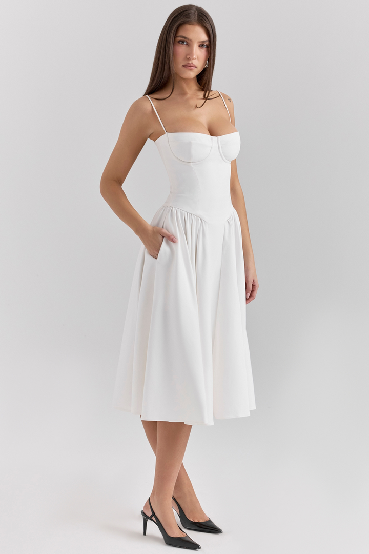 Maissa - Abito Midi Elegante Senza Maniche