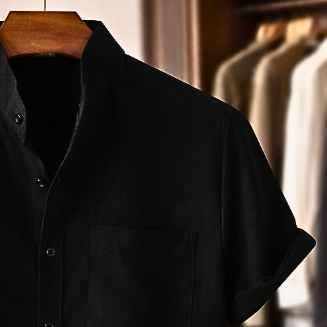 Sinzer - Camicia In Lino a Maniche Corte