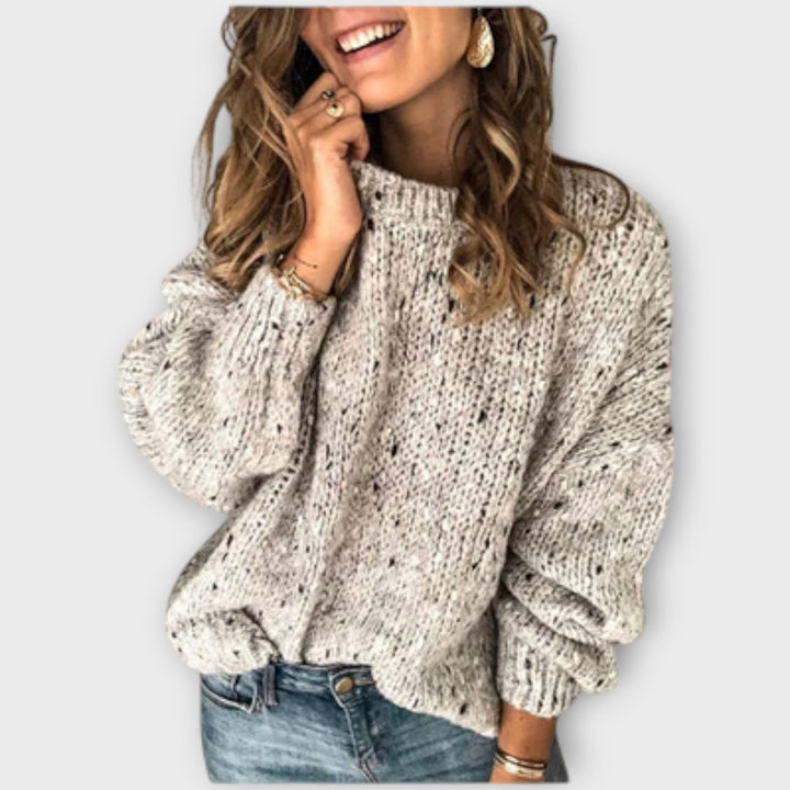 Lysithea - Maglione Lavorato a Maglia a Maniche Lunghe