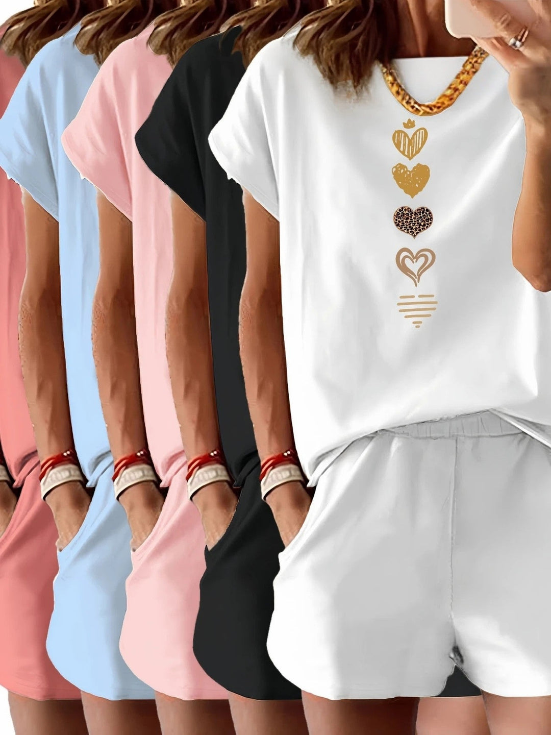 Lyra - Casual Set Di Due Pezzi Con Stampa Grafica