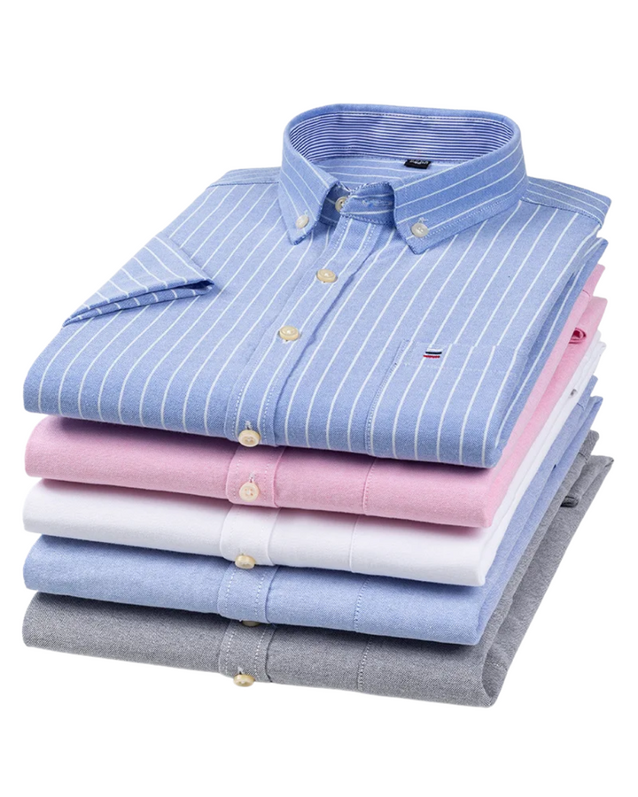 Petersen - Camicia Classica In Cotone Con Motivo