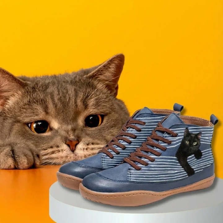 Zara - Stivale Elegante Con Disegno di Gatto