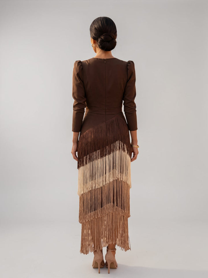 Rylanya - Elegante Abito Con Frange