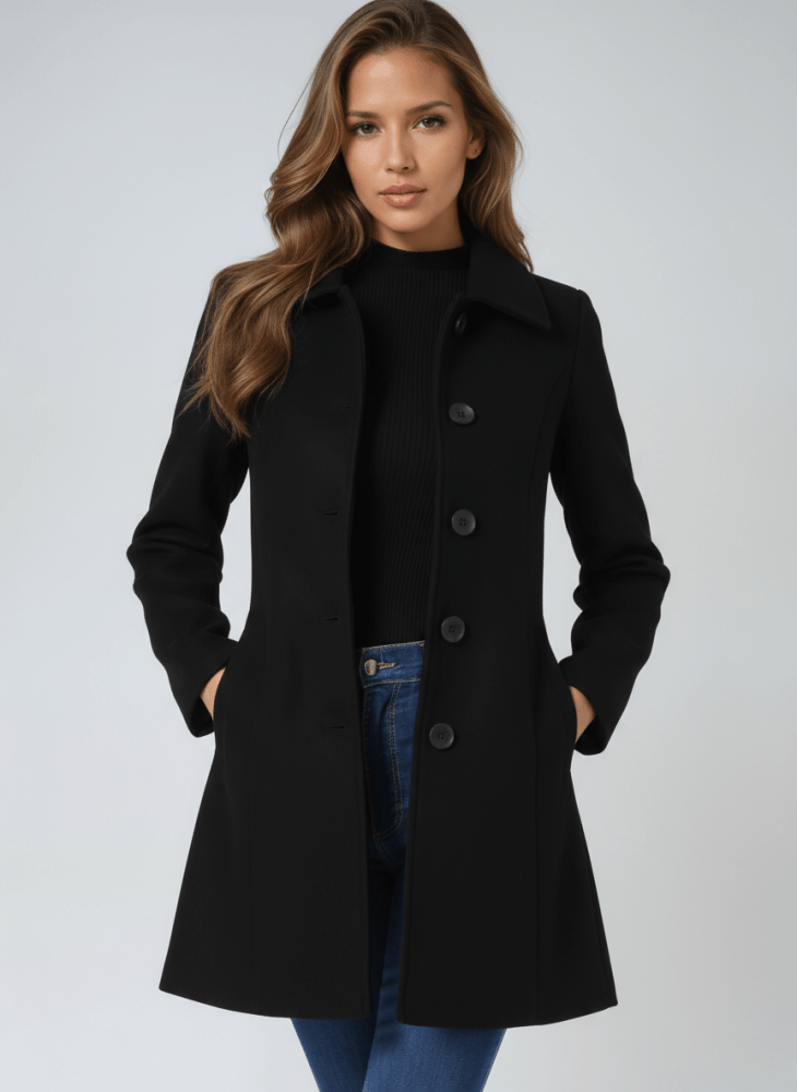 Stefenia - Cappotto Invernale Con Bottoni