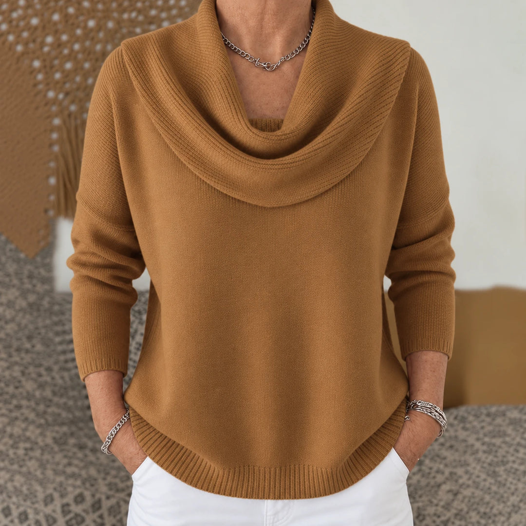 Koyce - Maglione Lavorato a Maglia a Maniche Lunghe