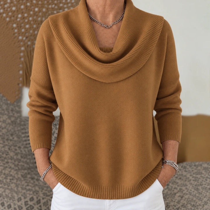 Koyce - Maglione Lavorato a Maglia a Maniche Lunghe