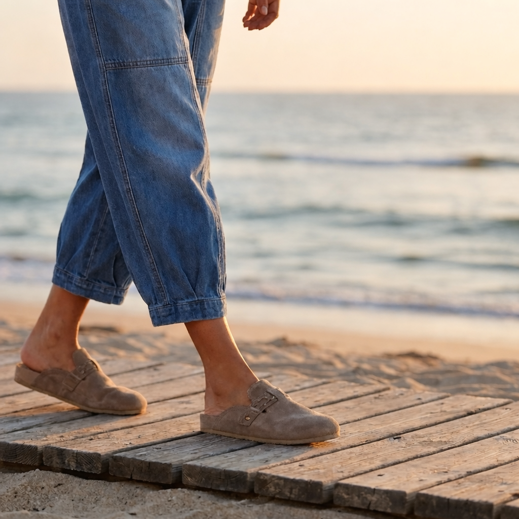 Madavi - Jeans Con Elastico in Vita e Taglio Corto e Ampio