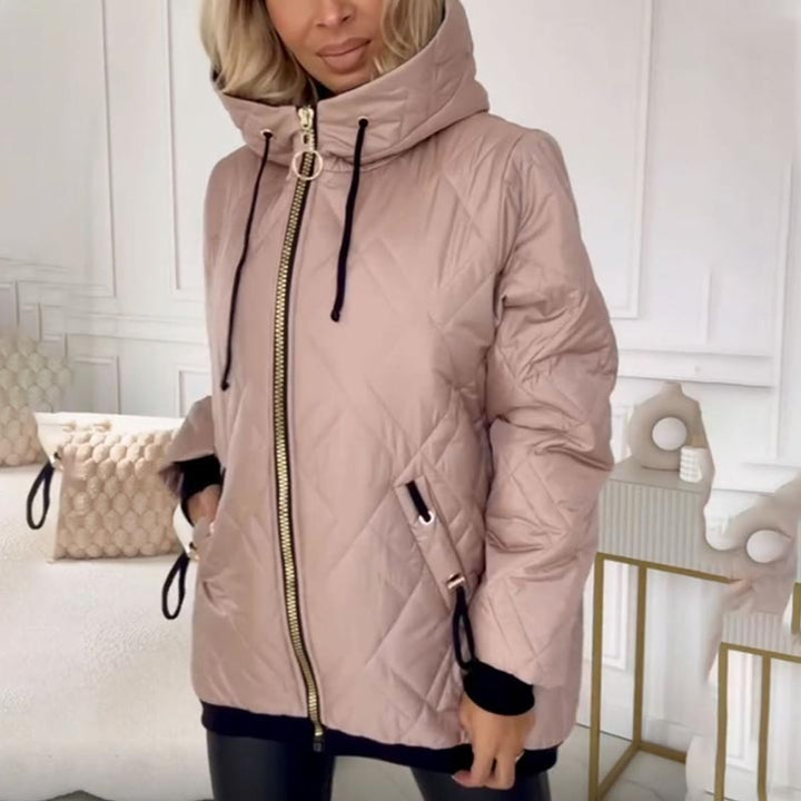 Kialina - Parka Trapuntato Con Cappuccio E Zip Frontale
