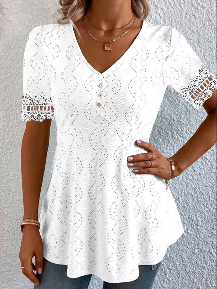 Lolytta - Camicetta In Pizzo Patchwork