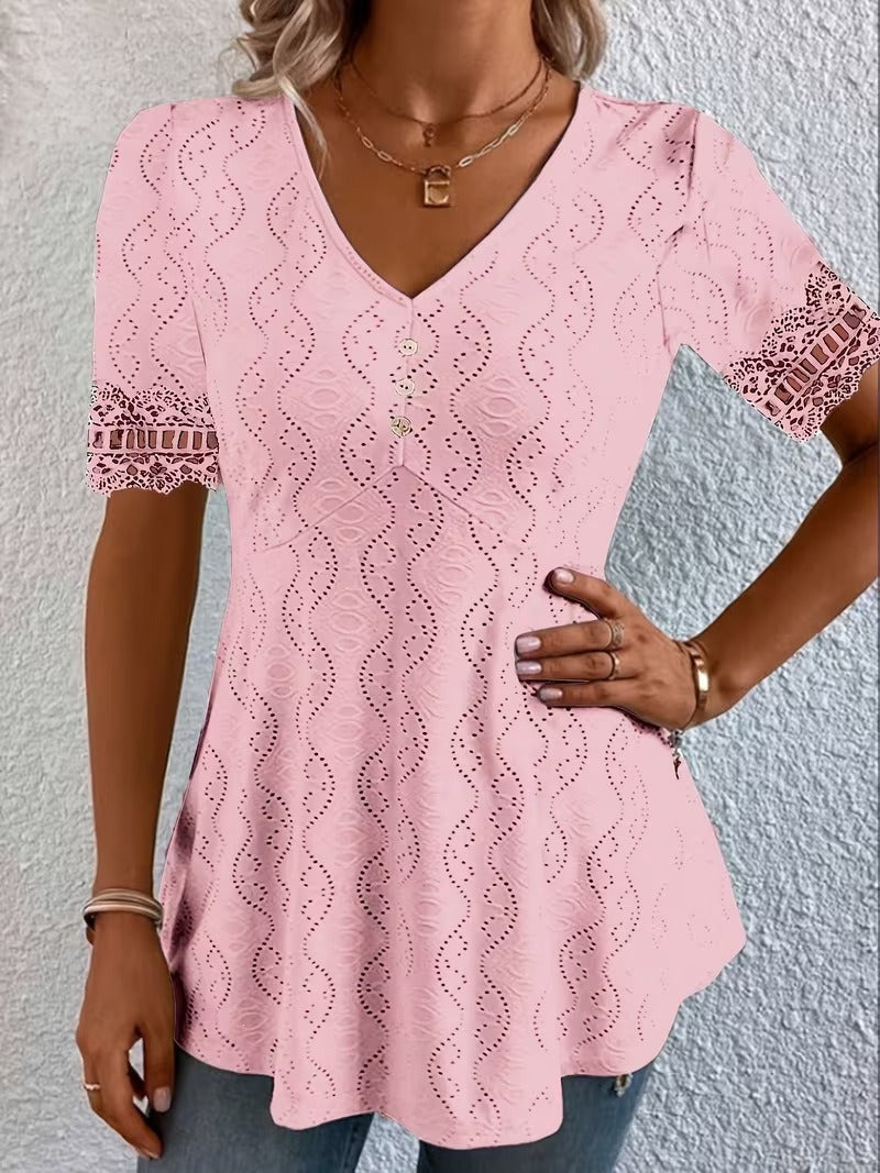 Lolytta - Camicetta In Pizzo Patchwork