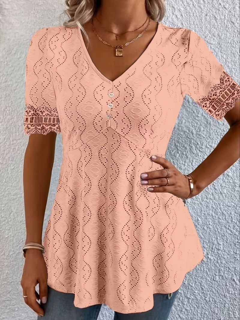 Lolytta - Camicetta In Pizzo Patchwork