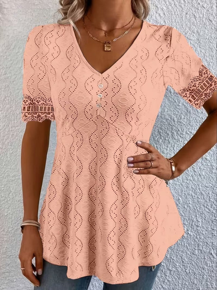 Lolytta - Camicetta In Pizzo Patchwork