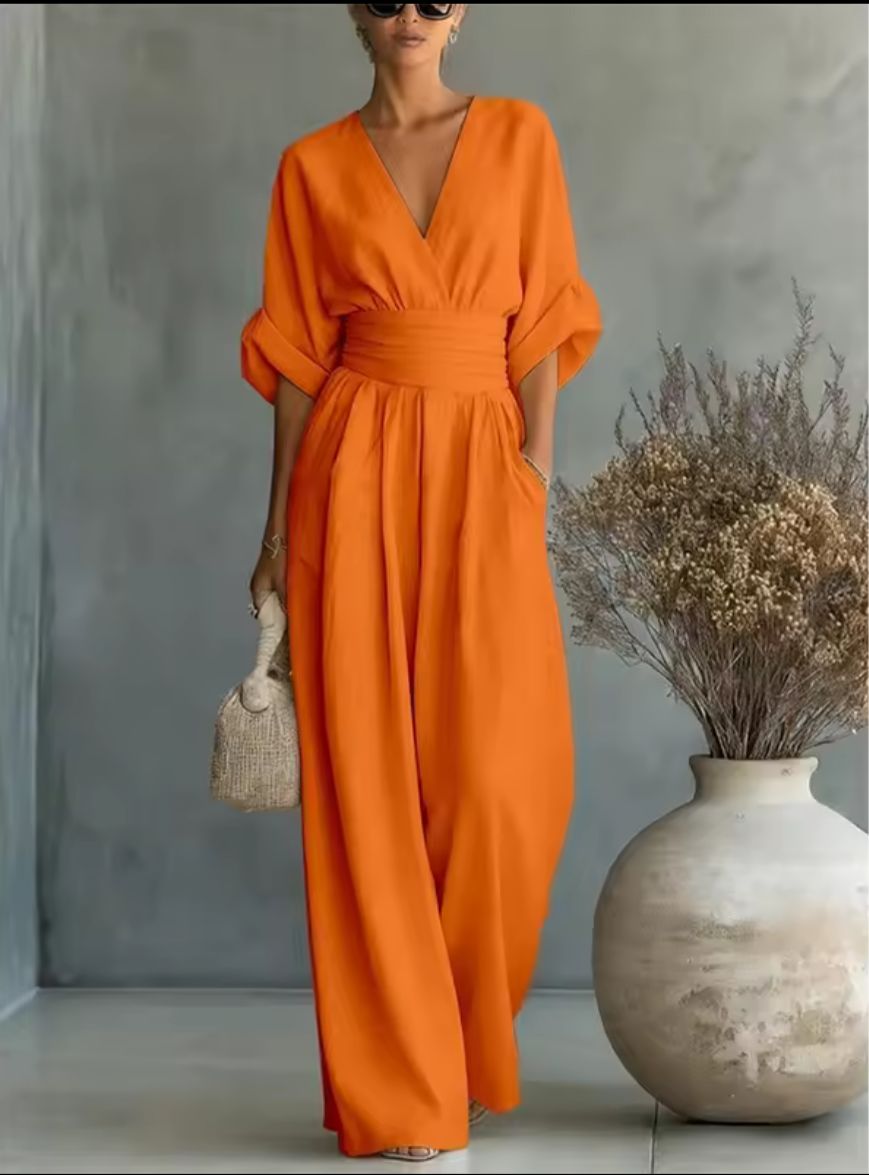 Aurore - Comoda Tuta Con Scollo a V