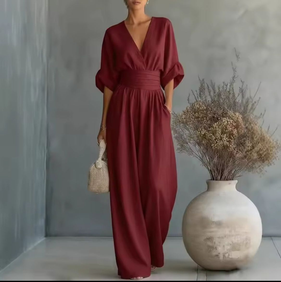 Aurore - Comoda Tuta Con Scollo a V