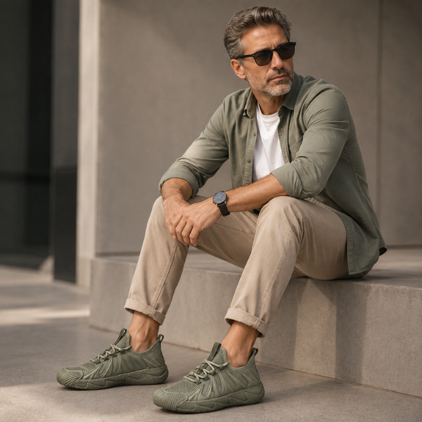 Linmark – Sneakers Con Lacci in Rete Traspirante