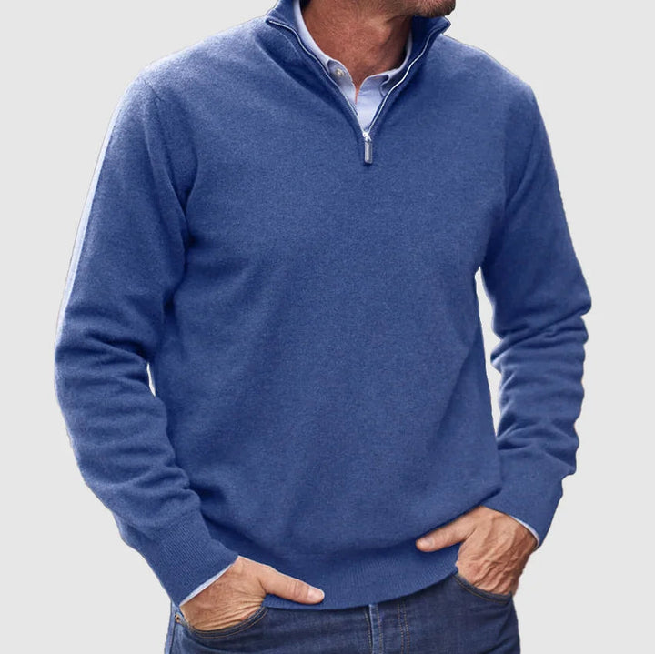 Mitch - Maglione Con Zip a Maniche Lunghe