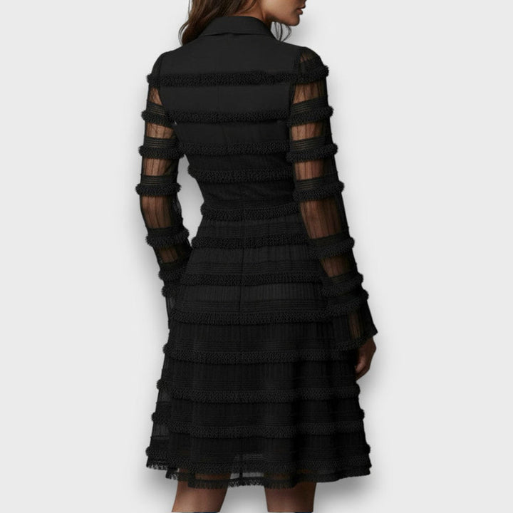 Myla - Abito midi Trasparente con Frange