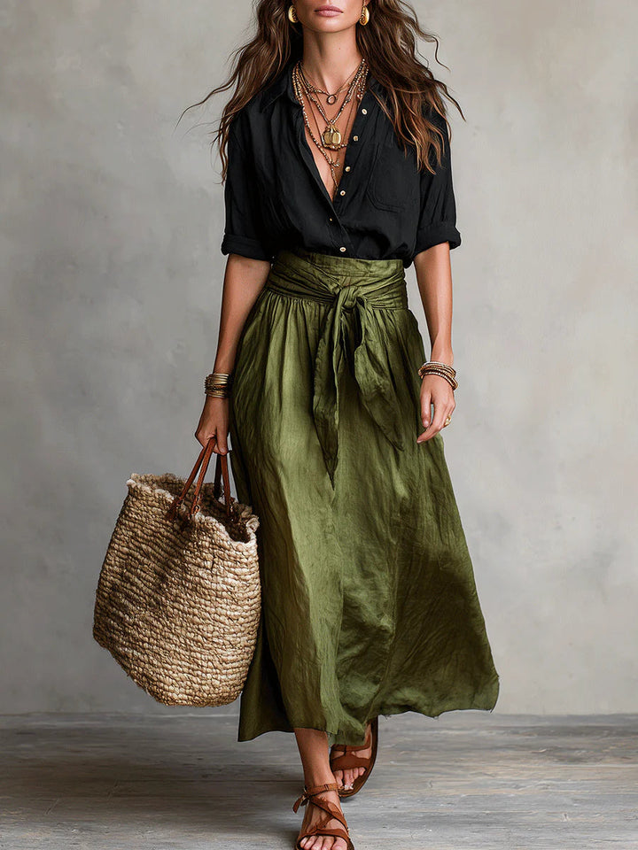 Virra - Completo Composto Da T-Camicia e Gonna Midi