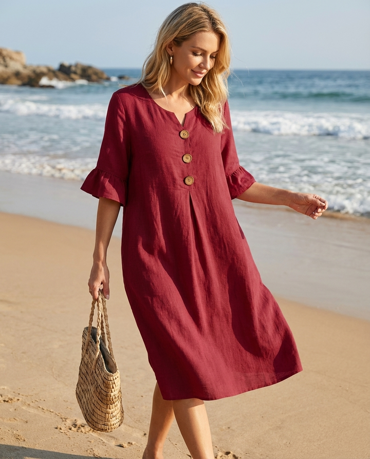 Marketa - Abito Midi in Lino