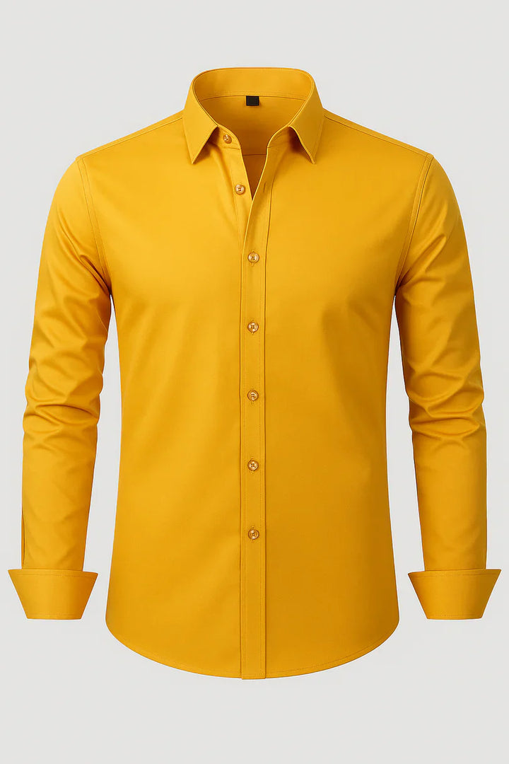 Bordon - Camicia Elasticizzata Non Stirabile Con Bottoni