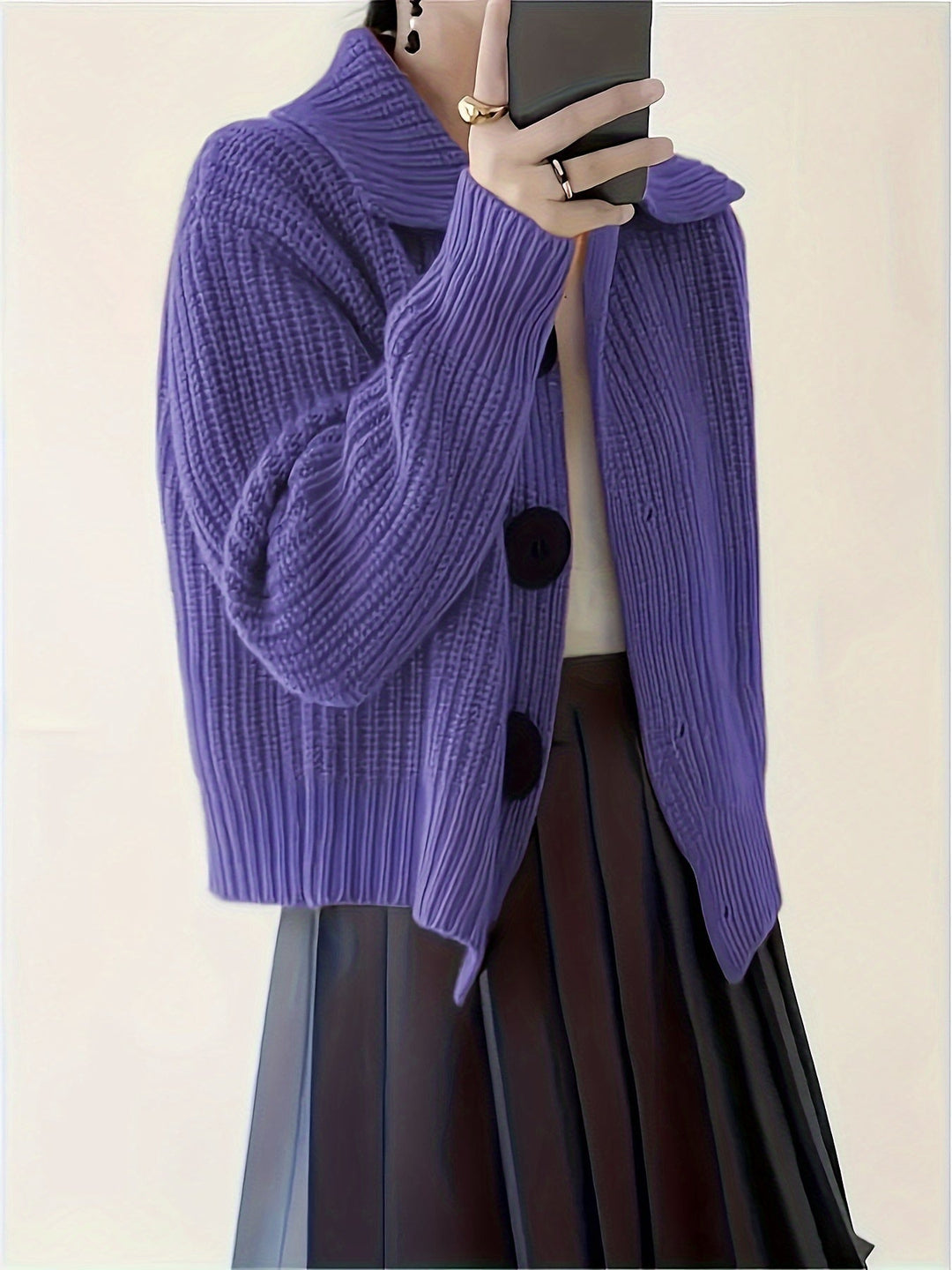 Amy - Maglione Casual a Maniche Lunghe