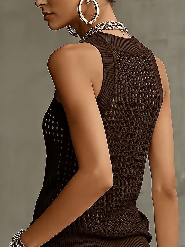 Raiane - Top in Maglia Senza Maniche