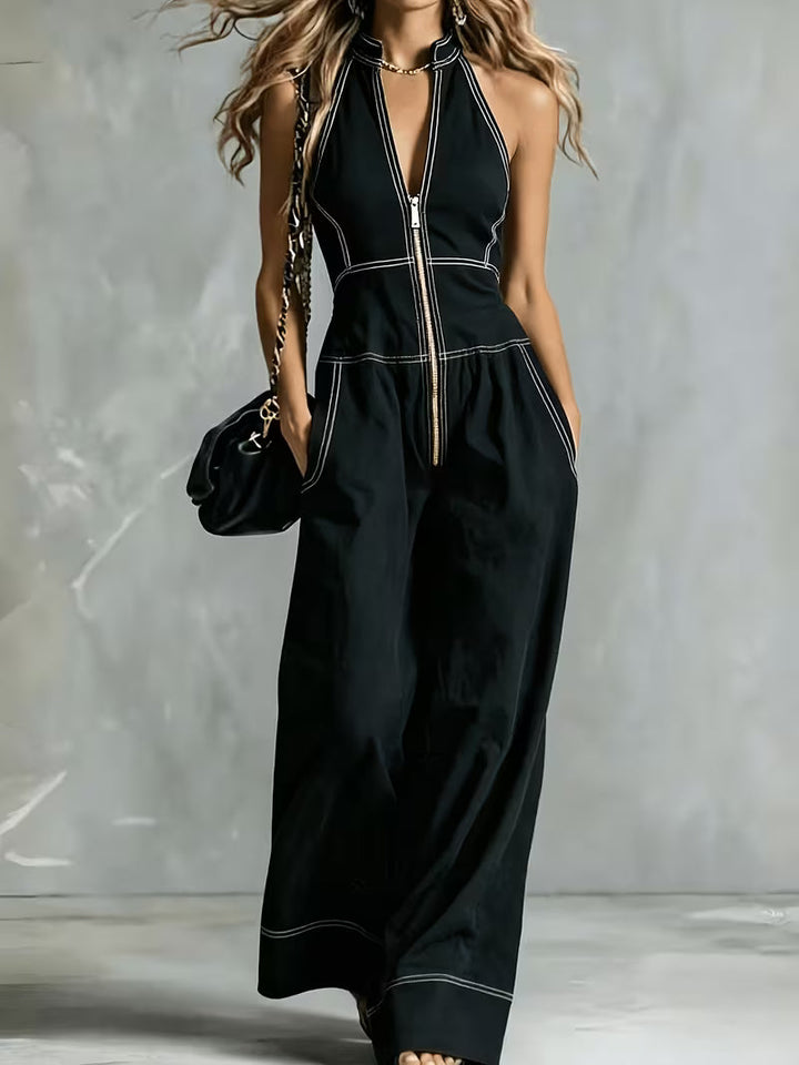 Bryana - Tuta a Righe in Patchwork
