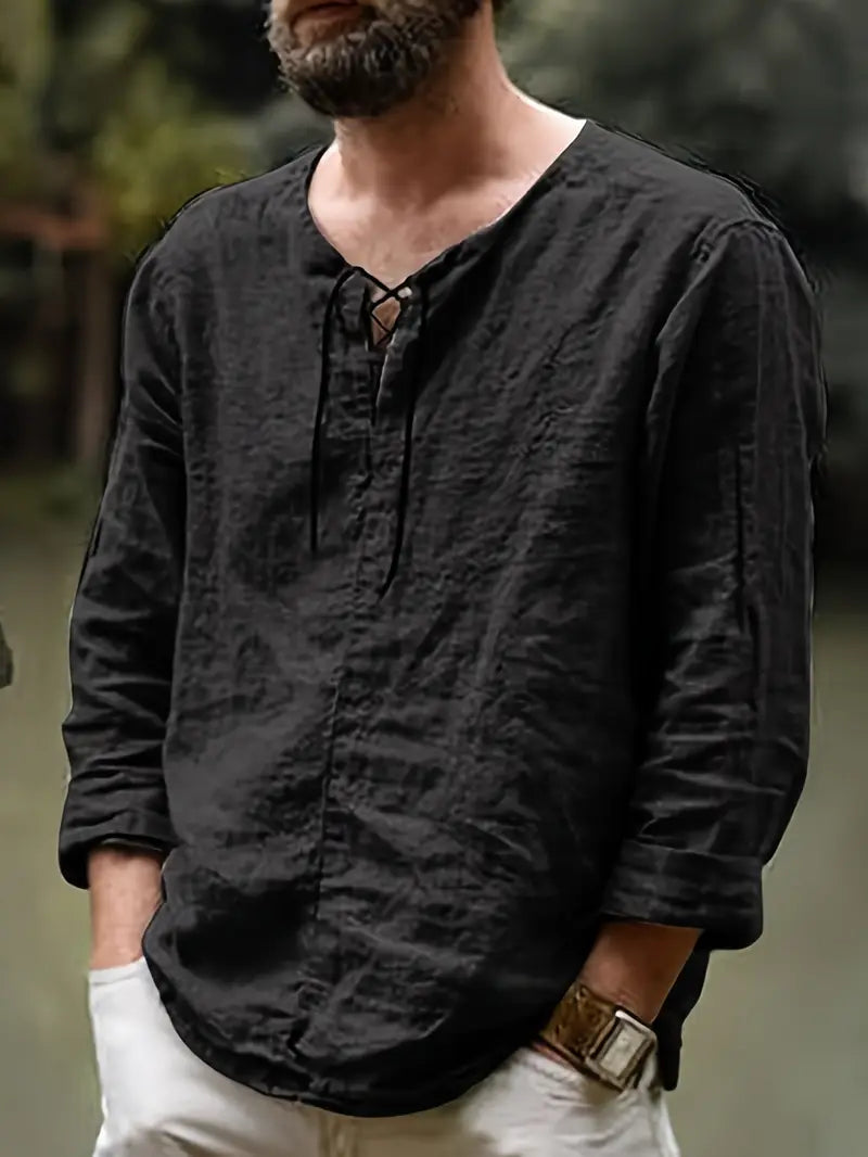 Pawel - Cotone Camicia a Maniche Lunghe