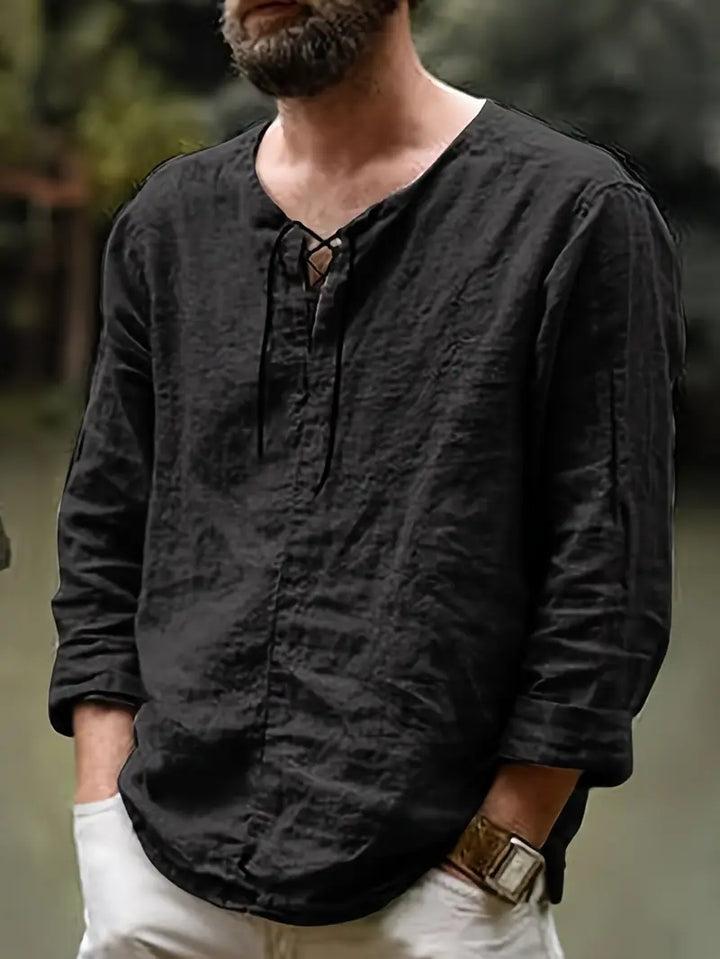 Pawel - Cotone Camicia a Maniche Lunghe