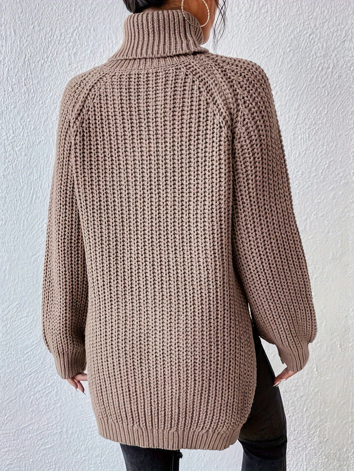 Felina - Maglione a Collo Alto in Maglia a Maniche Lunghe