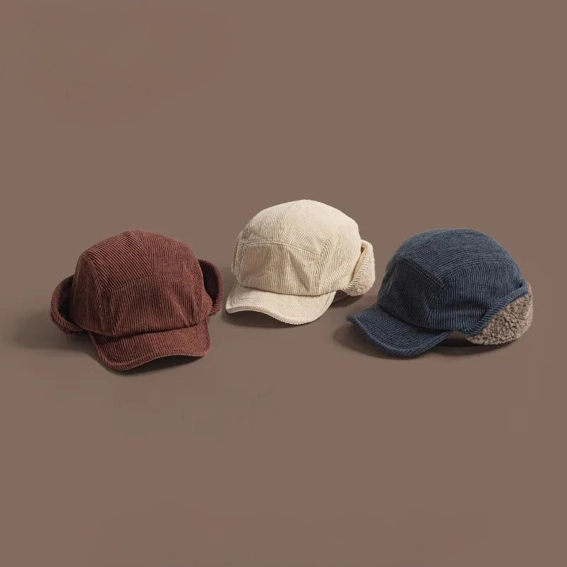 CozyFlaps - Berretto a Coste con Paraorecchie