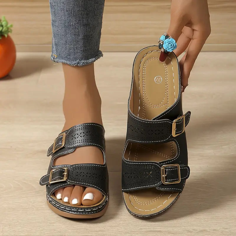 Eloisa – Sandali Eleganti Con Zeppa Regolabile