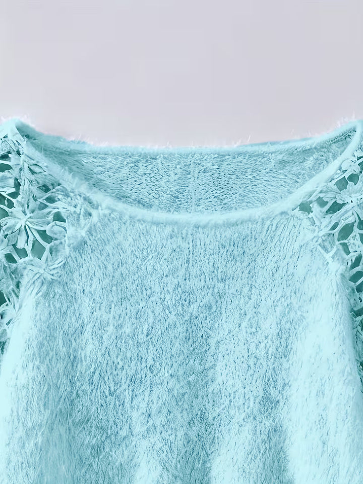 Dobrina - Maglione Con Spalle Scoperte In Pizzo Traforato