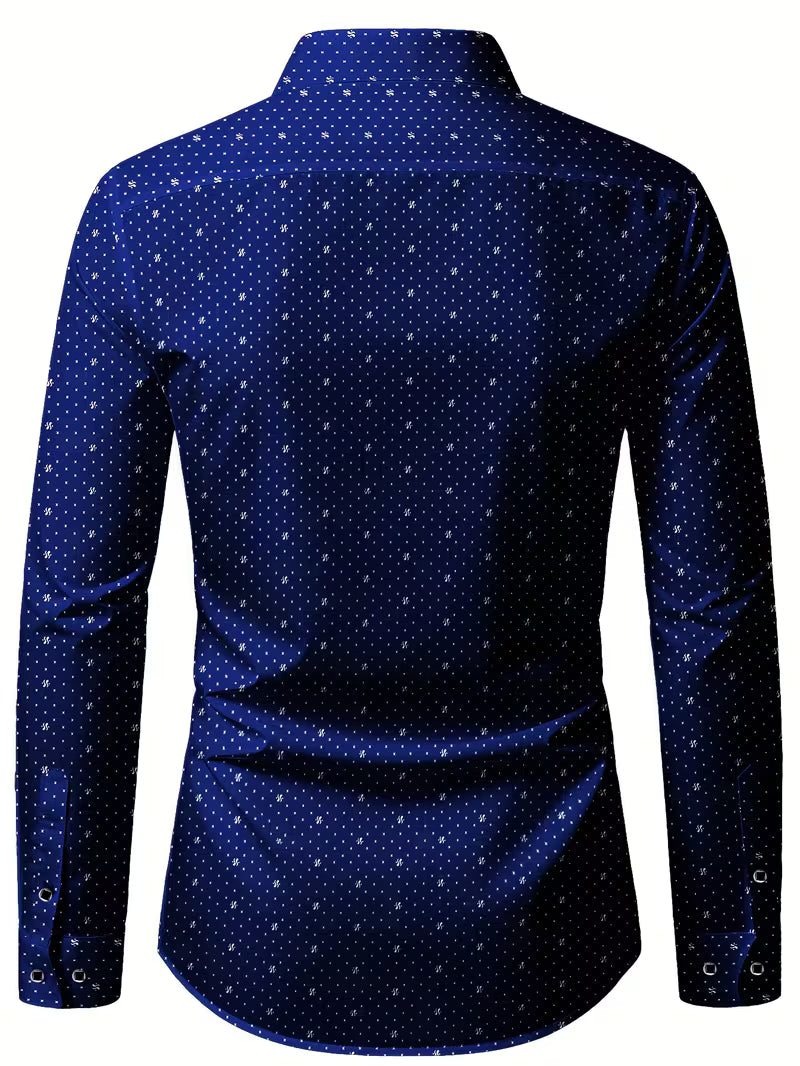 Spyros - Camicia a Maniche Lunghe Con Abbottonatura Frontale