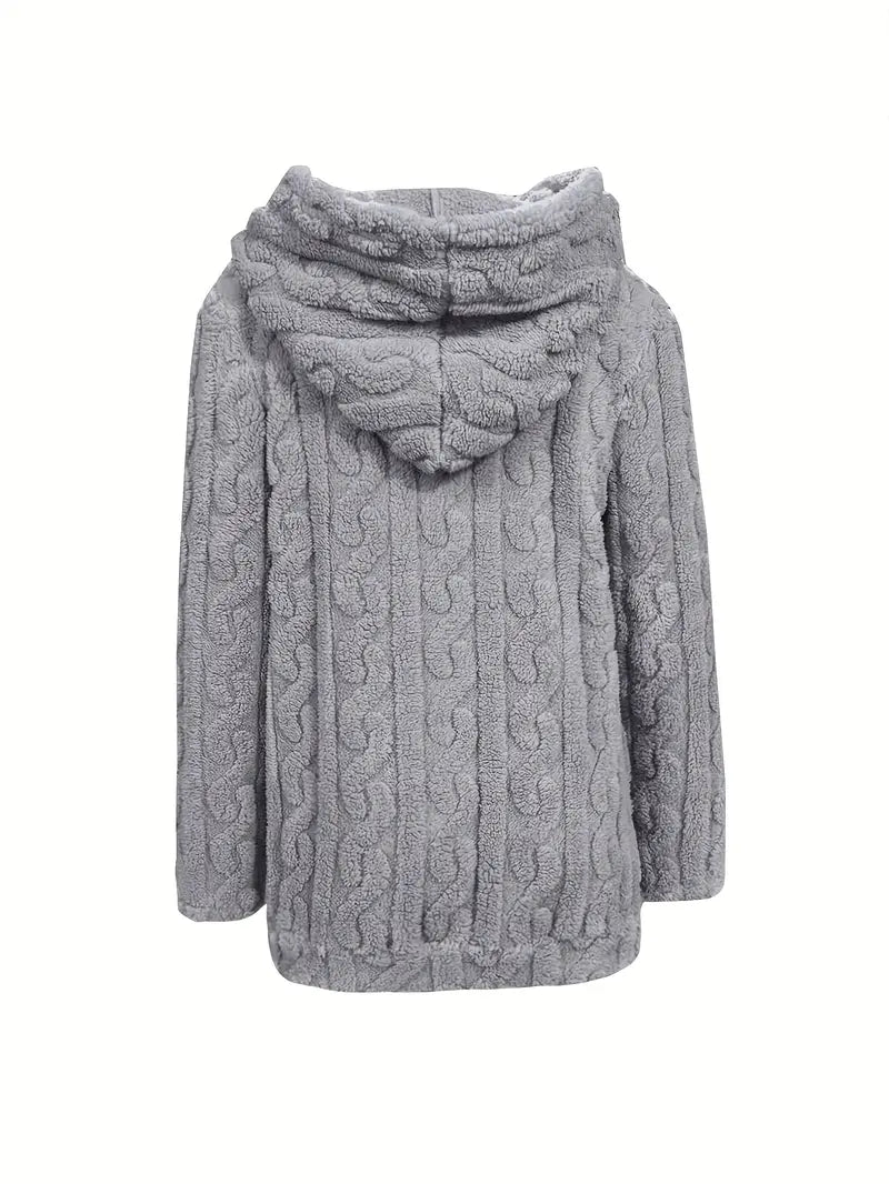 Ganka - Felpa Con Cappuccio e Zip a Maniche Lunghe