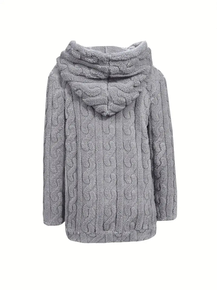 Ganka - Felpa Con Cappuccio e Zip a Maniche Lunghe